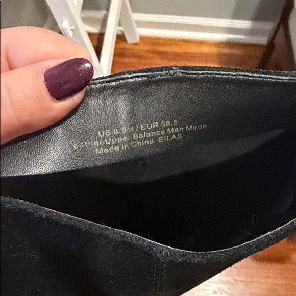 Sam Edelman Knee High Suede Black Boots 8.5 - Picture 4 of 6